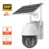 2PCS Sansco Solar 3MP Wireless PIR Security Camera 2-way Audio Wifi Surveillance