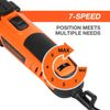 JORGENSEN 4 Amp Oscillating Tool 5°Oscillation Angle Multi-Tool Saw Kit 7-speed