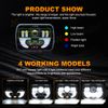 5x7 7x6 Crystal Clear Lens Metal LED Headlights Conversion Covers Pair