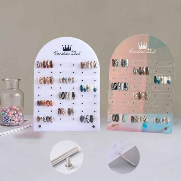 Nail art magnetic display board with acrylic board