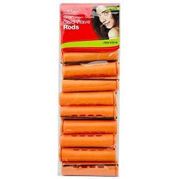 Bee Sales Magic Collection Cold Wave Rods 3316 13/16" Jumbo Tangerine