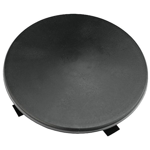 Deltech Manufacturing 4" Round Light Pole Top Cap- Black Plastic