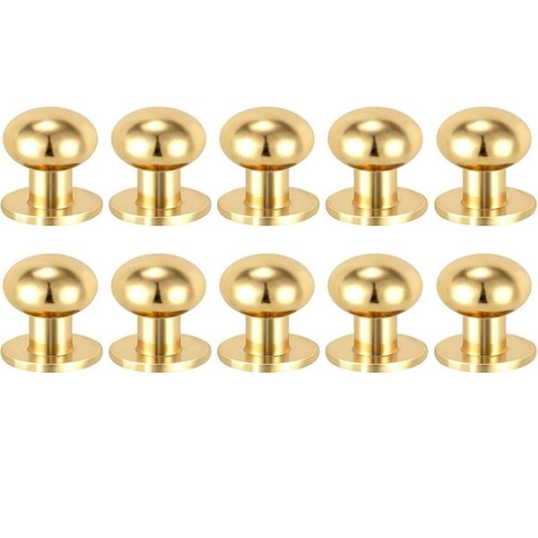 Tiny Gold Drawer Knobs Set of 10 Perfect for Dressers and Kitchen Cabinets