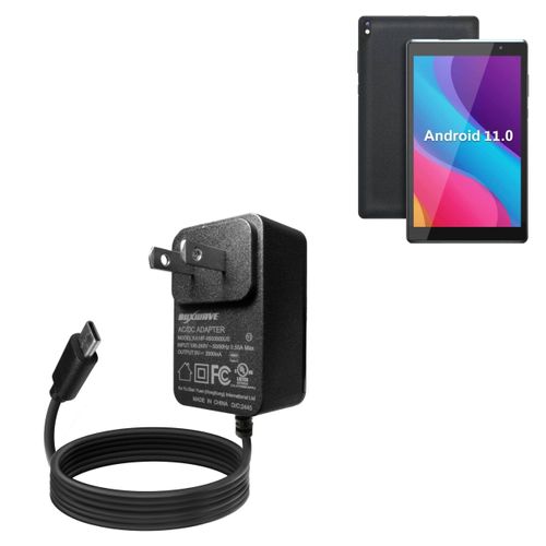 BoxWave Charger Compatible with Coopers Android Tablet CP80 (8 in) - Wall Charger Direct (15W), Rapid Charge Your Device with Built-in 6ft Cable
