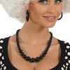 PARTY DISCOUNT Pearl Necklace 70s Black