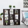 9 Cube 3 Shelves Closet Organizer Storage Shelves W/5 Removable Back Panel Brown
