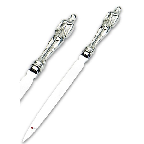 I LUV LTD Letter Opener 18cm Pewter Handle Medieval Knight Design Ideal Wedding Gift