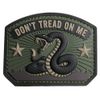 Mil-Spec Monkey PVC Patch Snake DONT TREAD ON ME Velcro Forest