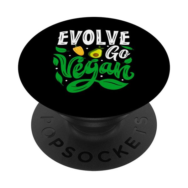 Evolve Go Vegan - Veganer Vegetarier PopSockets mit austauschbarem PopGrip