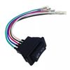 2Pcs 5-Pin/Wire 15cm Car Window Power Switchs Universal UP/DOWN Red LED Lighted DC12V 24V 20A