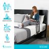 Stander BedCane, Adult Bed Rail and Support Handle, Bedside Safety Elderly Stand Assist with Organizer Pouch