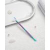 FVION Nail Cuticle Pusher Cuticles Remover Manicure Tool - Titanium Steel Nail Polish Removal Tool with Anti-Slip Handle