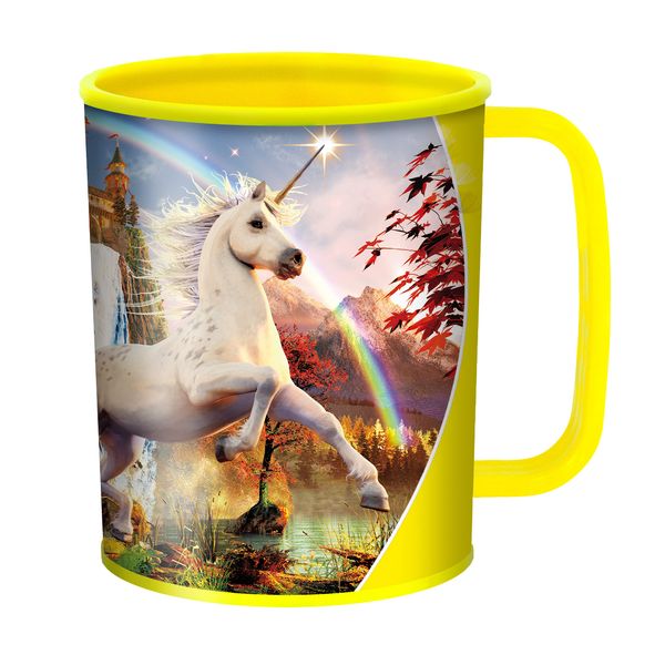 3D LiveLife Drinking Cup - Unicorn Evening Star from Deluxebase. 3D Lenticular Magic Plastic Cup. 300ml Plastic Cups for Kids with Original Artwork Licensed from Renowned Artist, David Penfound