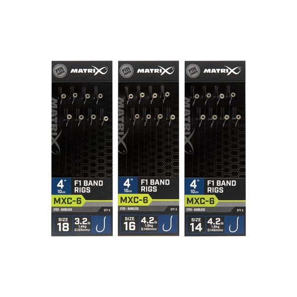 Matrix MXC-6 4" F1 Band Rigs (Size 14)