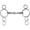 Suffolk 3-Ring Elevator Snaffle Bit, Size: 5