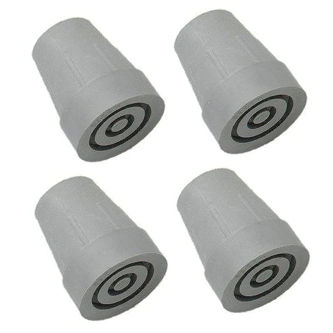 4 x 22mm Rubber Ferrules For Walking Sticks, Canes or Crutches