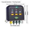 Blagdon 1040211 Powersafe Garden & Pond Safe Weatherproof Electrical Switch Box, 3 Outlet, Black