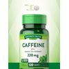 Caffeine Pills | 220mg | 120 Count | with Green Tea Extract | Vegetarian, Non-GMO & Gluten Free Supplement | by Nature's Truth