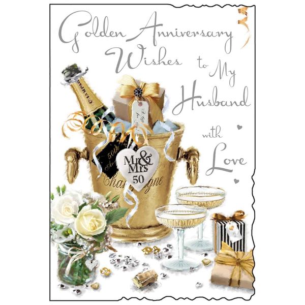 Husband Golden Wedding Anniversary Card