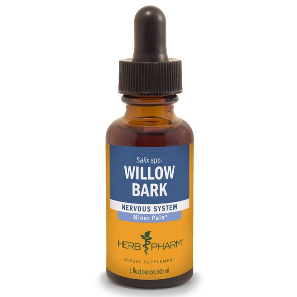 Herb Pharm Willow Bark Liquid Extract for Minor Pain - 1 Ounce (DWILL01)
