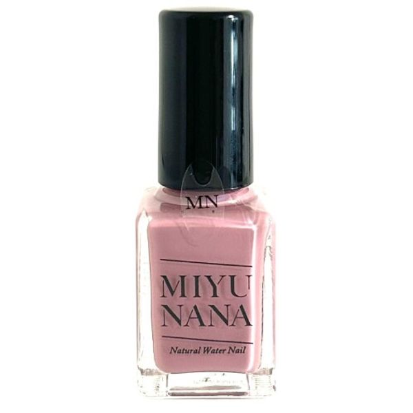 Roomer MIYUNANA Natural Water Nail 10mL Natural nail polish based on scallop shells and water No nail polish remover required Can be removed with hot water Quick drying Highly pigmented Odorless Water-based nail polish (Mauve Mist)