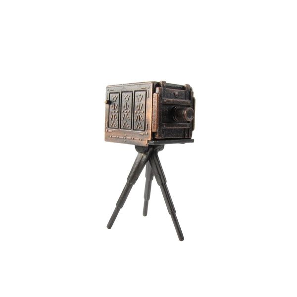 Treasure Gurus 1:16 3/4 Scale Miniature Bellows Box Camera Dollhouse Accessory Pencil Sharpener