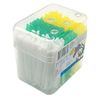 GARASANI Household, Travel Portable Disposable Plastic Curved Hook Toothpicks, Teeth Cleaning Tool, Anti-Slip Handle Design (300 Pcs)