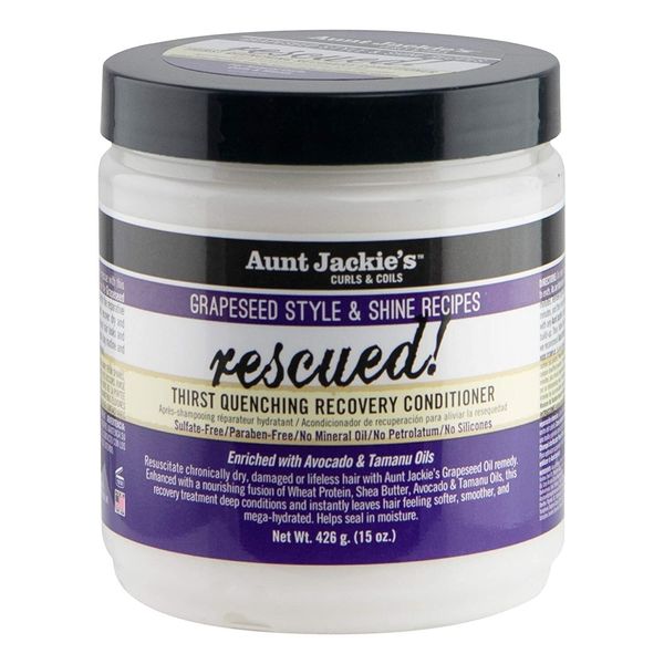 Aunt Jackie's Grapeseed Style and Shine Recipes Rescued Thirst Quenching Hair...