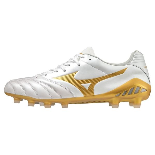 Mizuno Monarcida NEO 2 ELITE Men's Soccer Cleat, white/gold