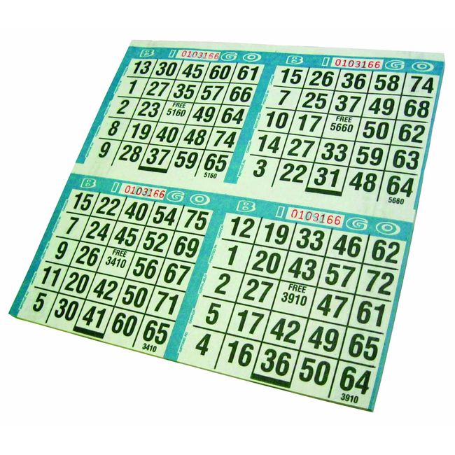 Dab 'N Stic Bingo Game Sheets 125/Pkg: