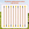 Skylety 10 Pieces Replacement Suction Cup Toy Replacement Rubber Tip for Toy (Orange)