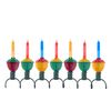 Creative Hobbies Classic Holiday Bubble Light String with 7 Bubbling Light Bulbs – 7ft Christmas Tree String 5W Bulbs Candelabra Base