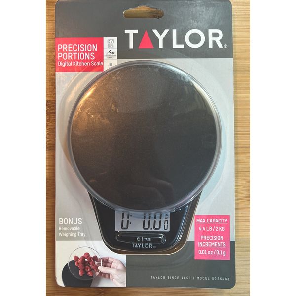 Taylor Precision Digital Kitchen Scale &Weighing Tray Battery Included