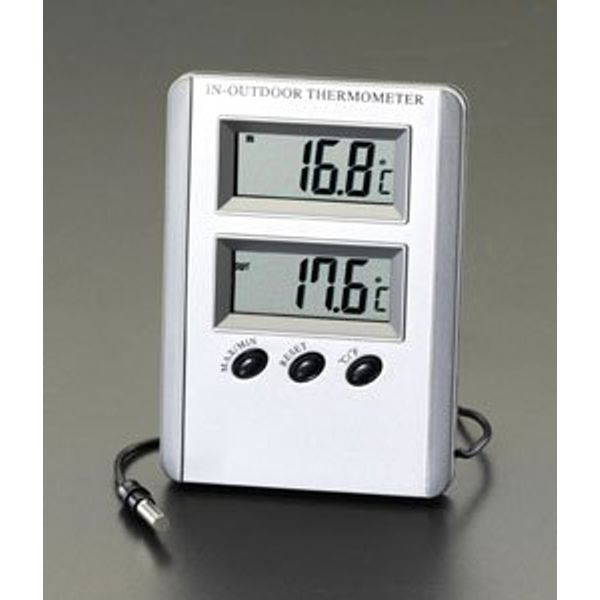 Esco EA728AC-13A Indoor/Outdoor Highest and Lowest Thermometer (Digital)