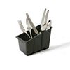 Delfinware Plastic Cutlery Basket, Black, 19 x 10.5 x 13 cm