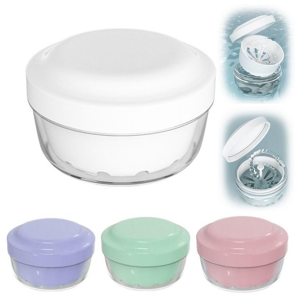 Denture Case, Mouthpiece Case, Retainer Case, No Leaking, Cleaning Case, Cleaning Agent Compatible, Drainer, Orthodontic Box, Antibacterial, Storage, Denture Cleaning Container, Denture Case, Stylish,