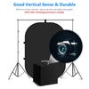 Neewer Black White Double Sided Pop Out Collapsible Muslin Backdrop Background