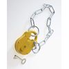 FB14 Yellow Chain Type London Fire Brigade Padlock Supplied with 1 Key
