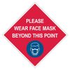 The Sign Studio – 12” Decal - Please Wear Face Mask Beyond This Point