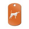 Mister Petlife English Pointer Engraved Keychain/GI Tag v2 Orange