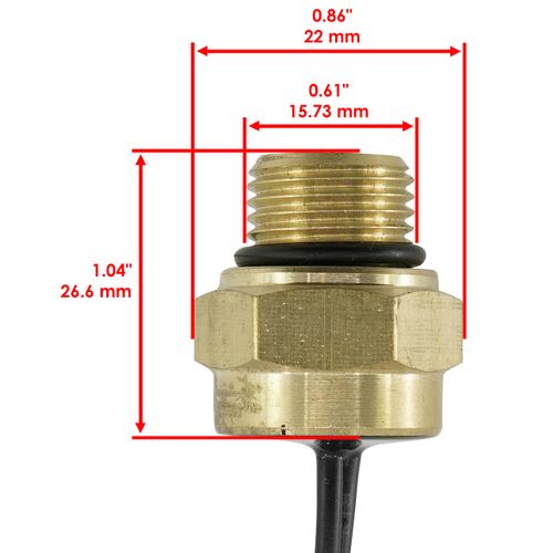 Caltric Cooling Radiator Thermal Switch Sensor Compatible with Polaris Sportsman 700 2002-2004
