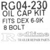 Redline Oil Cap Kit, Dexter 6-9K 8-Bolt