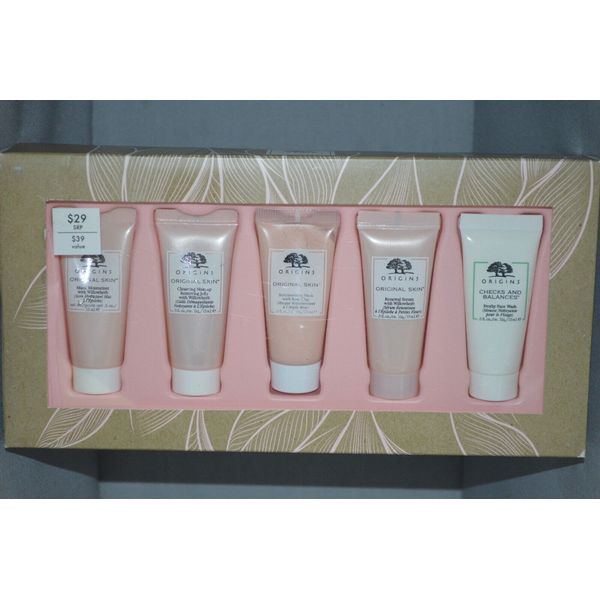 Origins Glow On 5 Piece Mini Set New Boxed