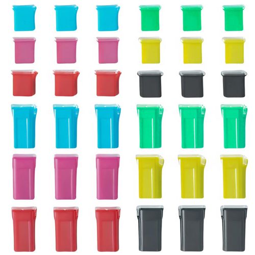36 Pcs Car Fuses Automotive Fuses Assortment Kit Tall/Standard and Low Profile Box Shaped Micro Cartridge Fuses 20A 30A 40A 50A 60A 80A for Ford Chevy/GM Nissan Toyota Pickup Trucks Cars and SUVs