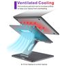 Adjustable MacBook Stand for Desk, Ergonomic Aluminum Laptop Riser with Heat-...