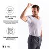 Ejis Sweat Defense Undershirt | V Neck (3-Pack) | Underarm Sweat Proof Micro Modal (Small, White)