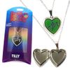 TILLY PERSONALISED HEART SHAPED NAMED MOOD LOCKET FUN GIFT PRESENT