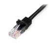 StarTech. com Ethernet Network Cable UTP Cat5e 2 m Hook – Accroc Cord Patch RJ45 Cable Male/Male Black