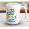 Shopagift Run Jump Fall Repeat Mug Parkour Freerunning White 15oz Large Ceramic Cup