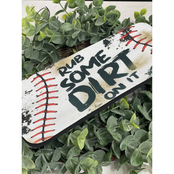 Rub Some Dirt On It Baseball Slap Wrap Can Cooler